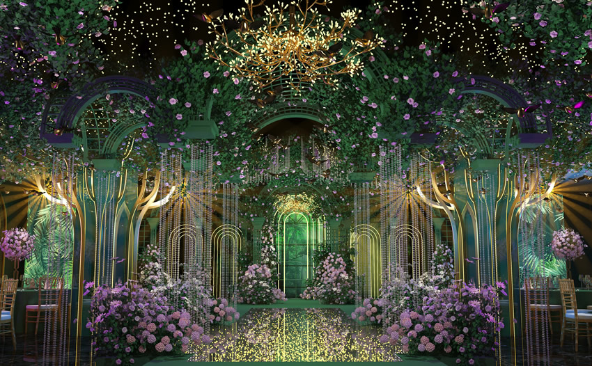 渭滨奇妙森林婚礼堂效果展示